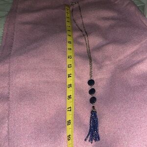 Blue And Silvertone Necklace